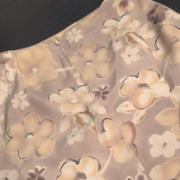 Vintage Tracy Evans Shimmering Beige Skirt - Picture 4 of 7